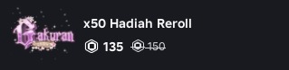 REROLL  x50